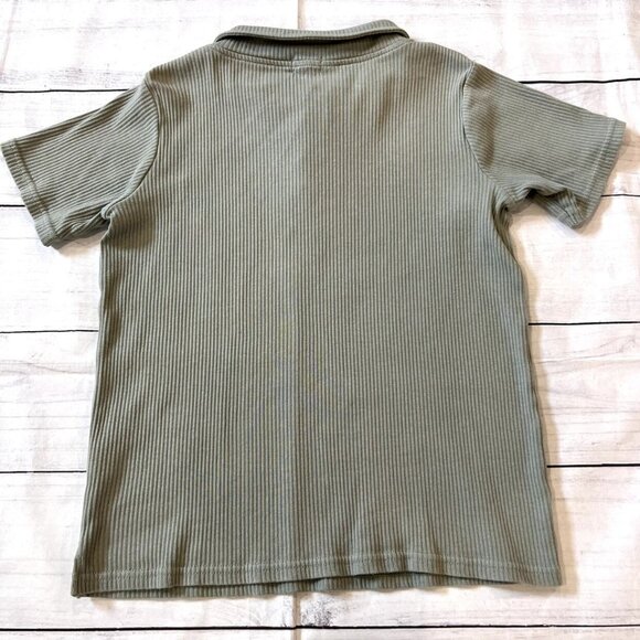 Lil Legs Green Ribbed Polo - Picture 5 of 6